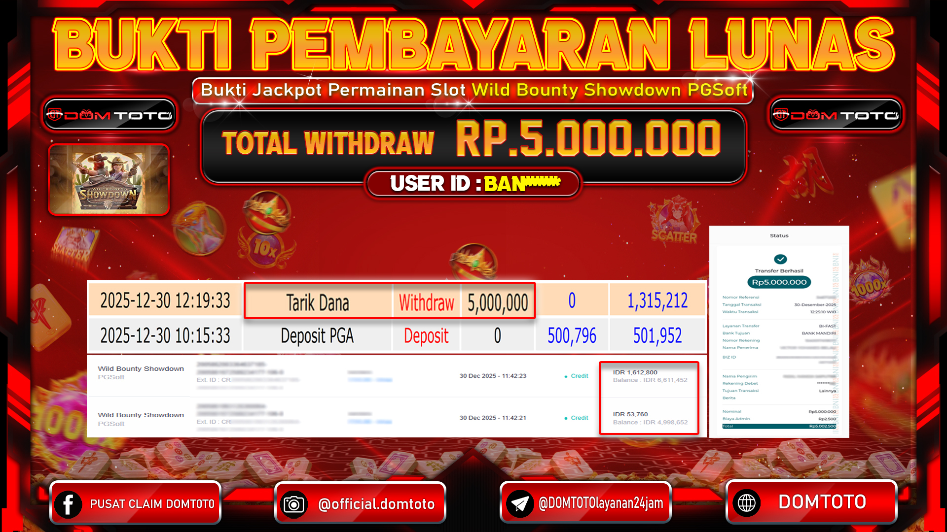 JACKPOT SLOT Bounty Showdown PGSoft 30 DECEMBER 2025